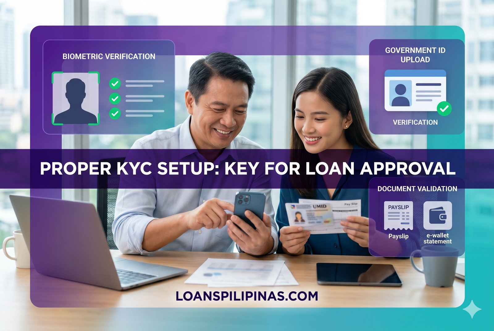 Correct ID selfie and mobile verification process for small instant cash loan Philippines applications